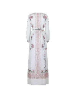 Printed silk dress