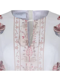 Printed silk dress