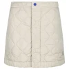 Quilted nylon mini skirt