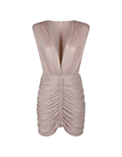 Rampling metallic jersey mini dress