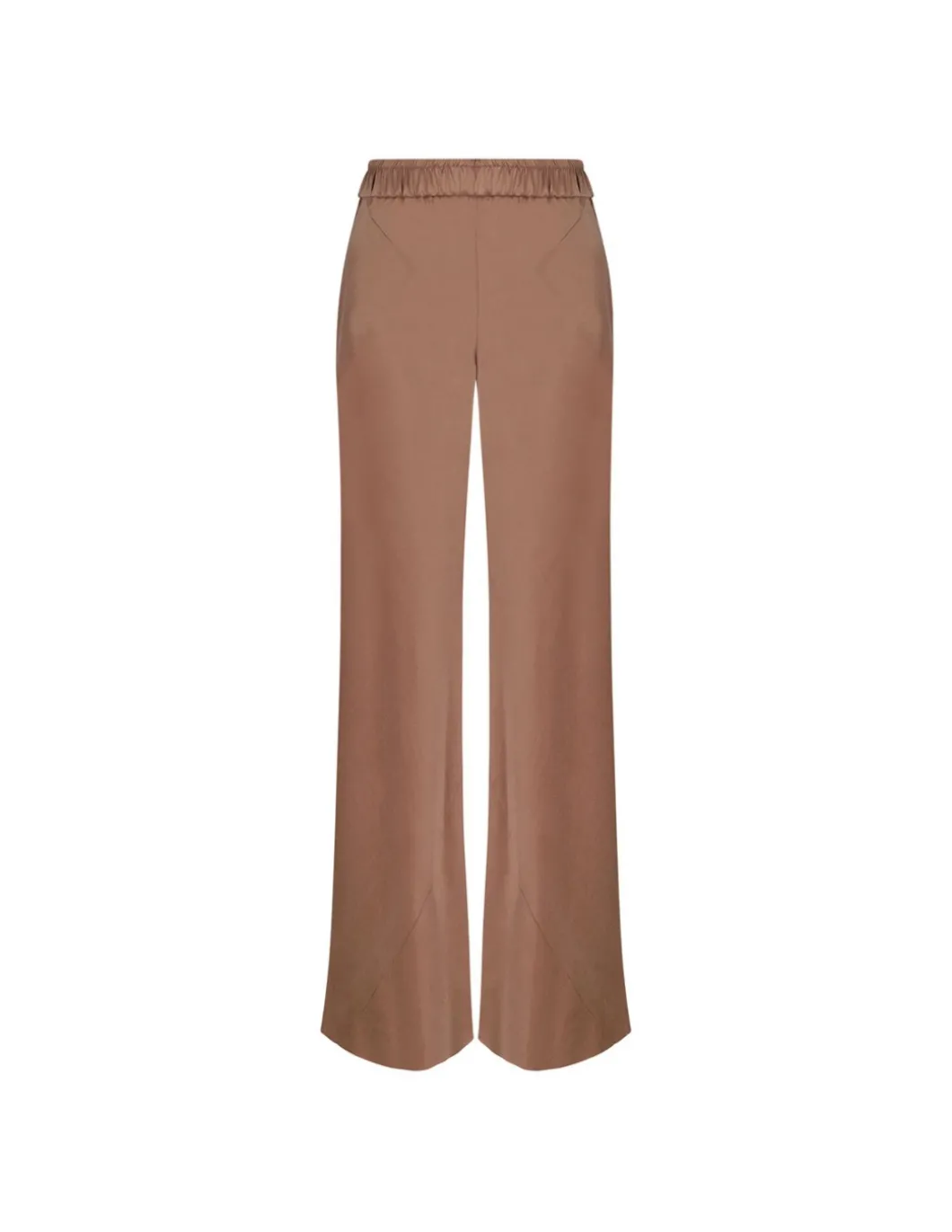Red clay hue silk pants