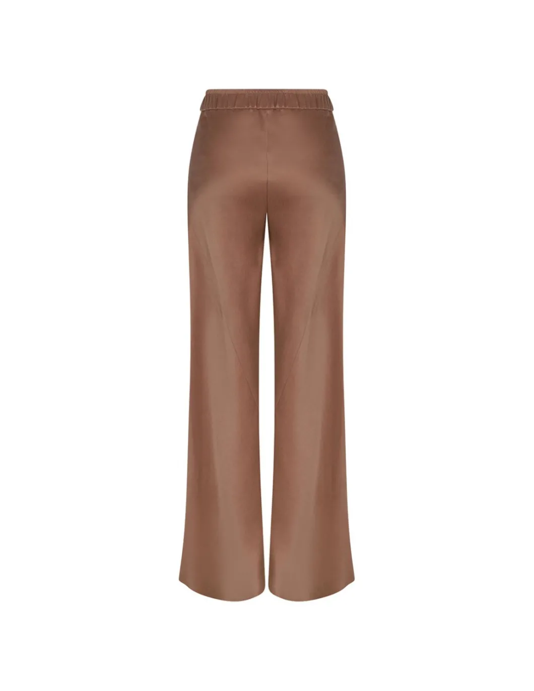 Red clay hue silk pants