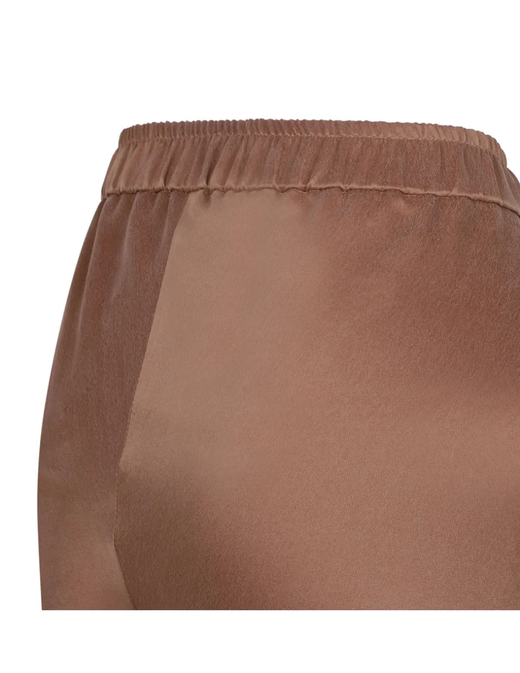 Red clay hue silk pants