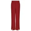 Red light wool pants