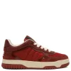 Re-Web canvas and leather sneakers