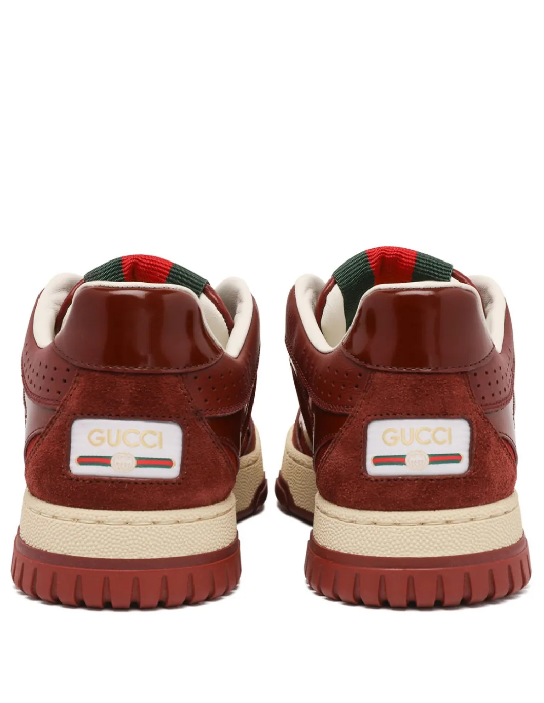 Re-Web canvas and leather sneakers
