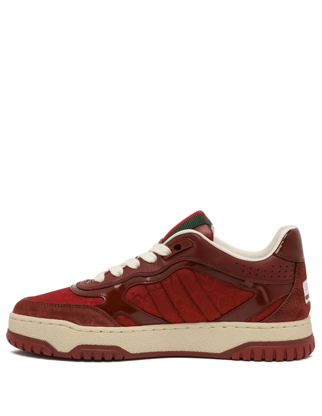 Re-Web canvas and leather sneakers