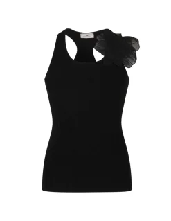 Rib-knit tank top