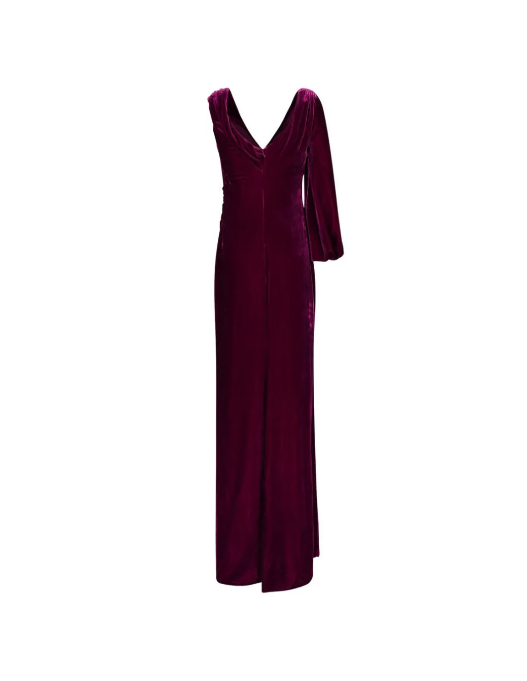 Rubinia silk velvet gown