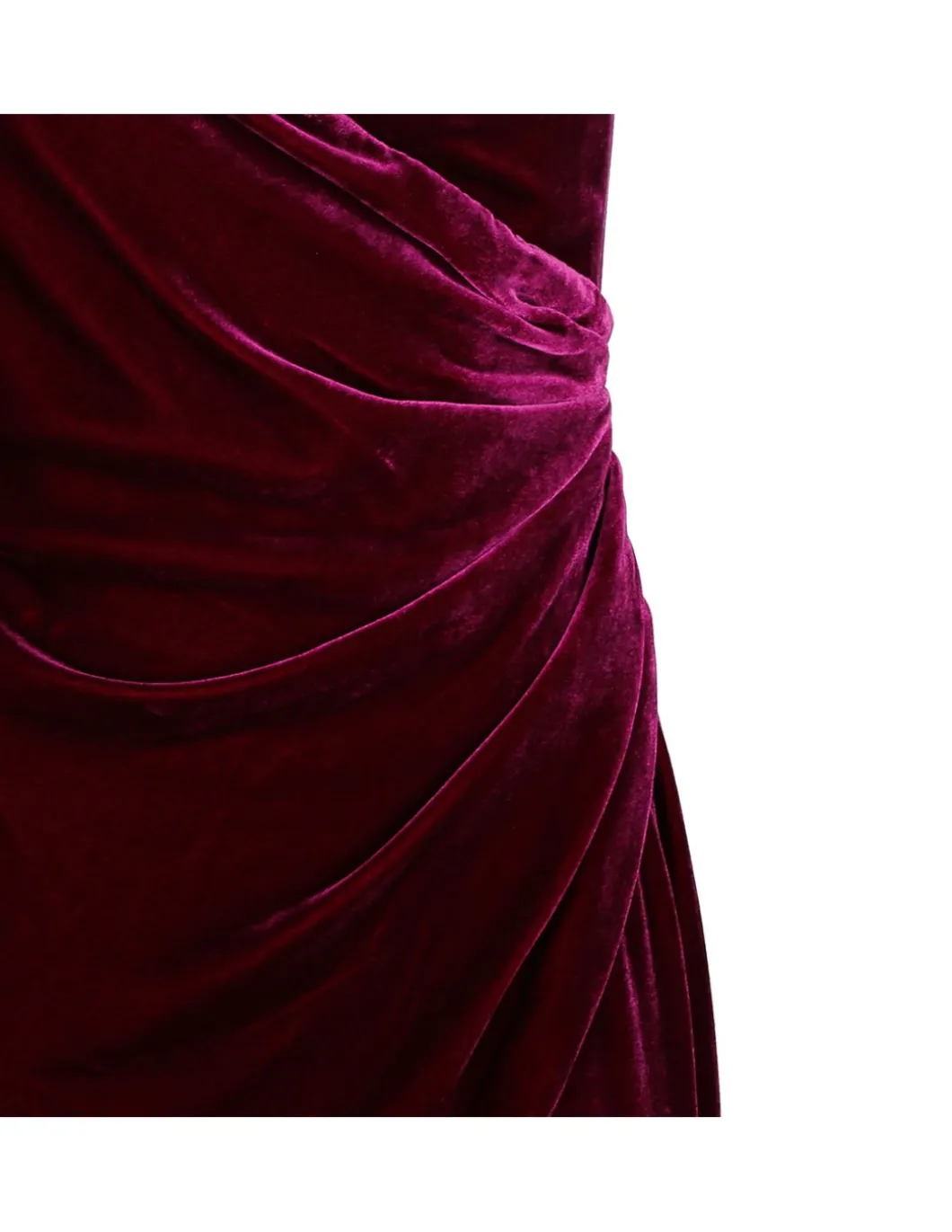 Rubinia silk velvet gown