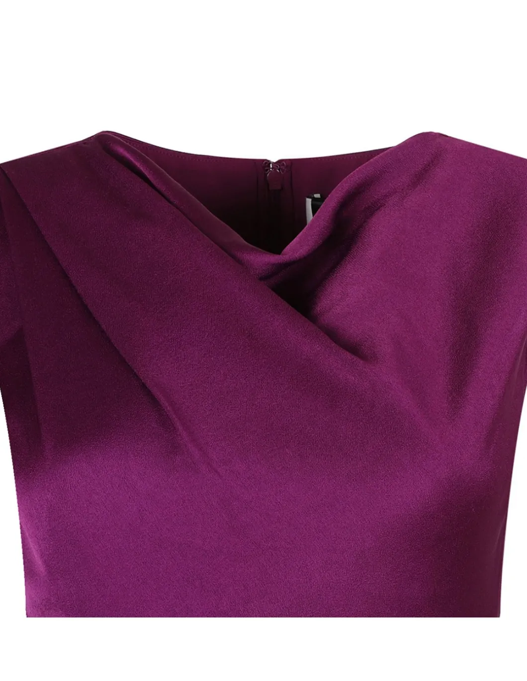Satin crepe midi dress