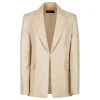 Sequined rafia-hue blazer