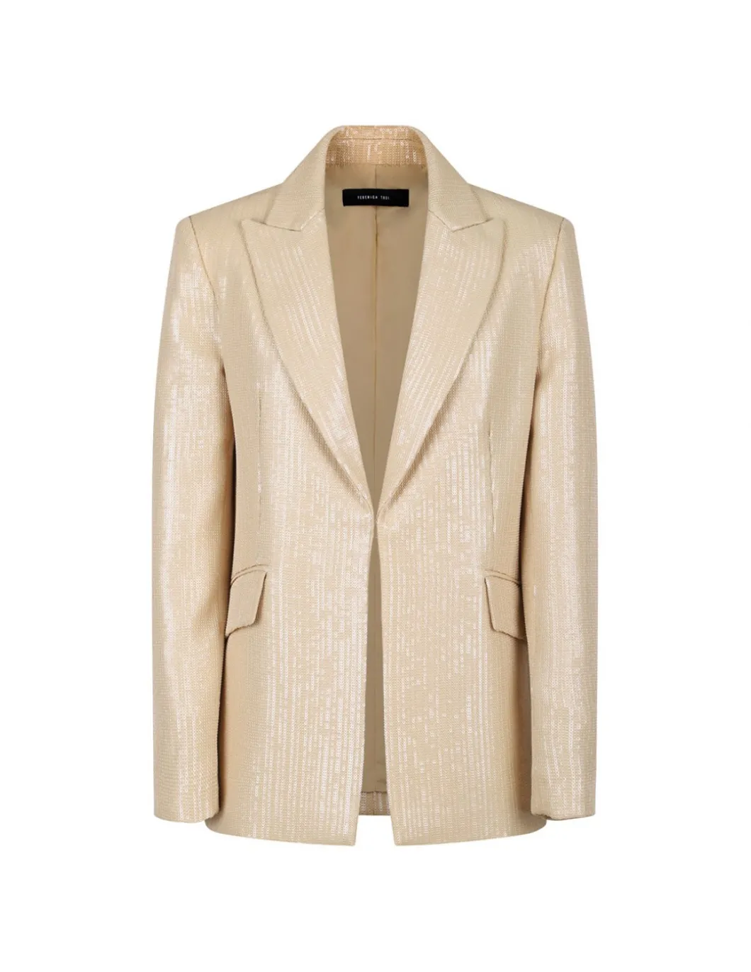Sequined rafia-hue blazer