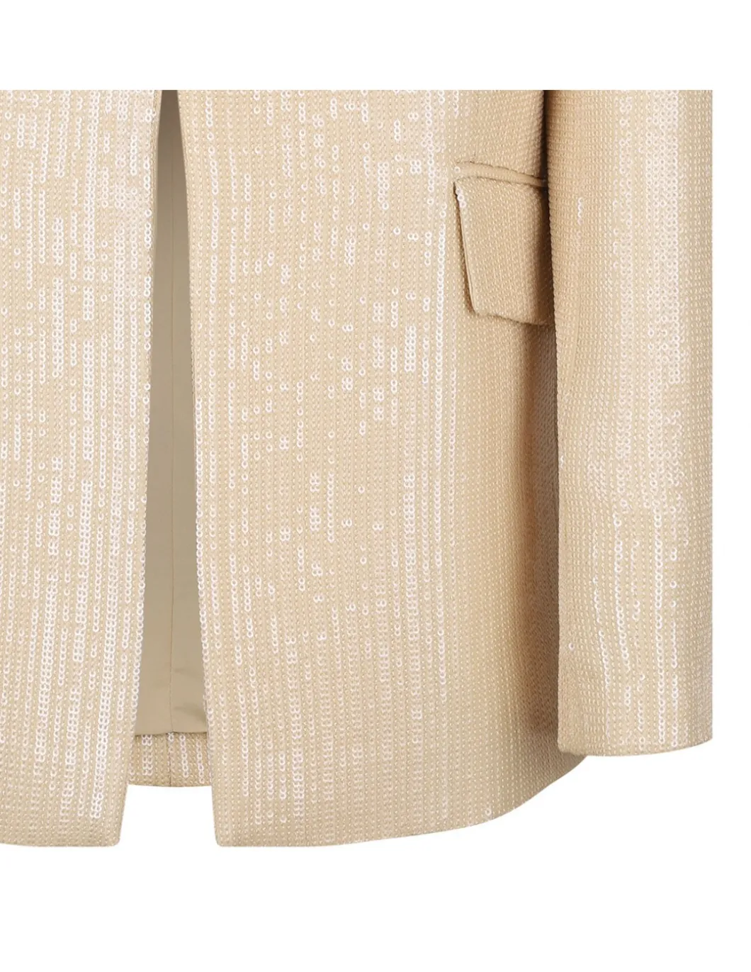 Sequined rafia-hue blazer