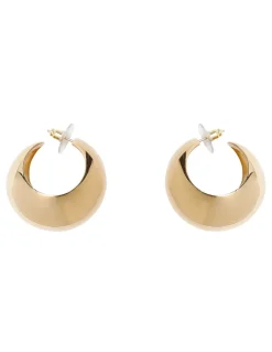 Shiny crescent earrings