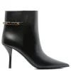 Signoria black leather booties