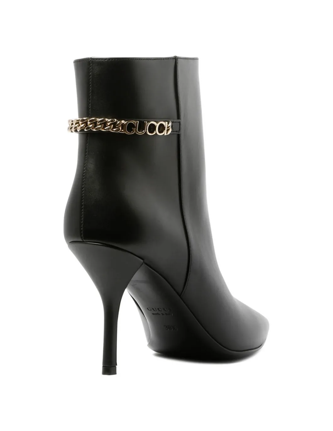 Signoria black leather booties