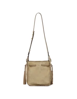 Silao suede bucket bag