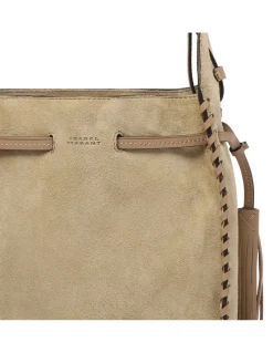 Silao suede bucket bag