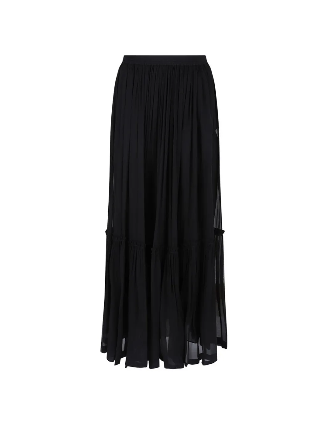 Silk crepe muslin skirt
