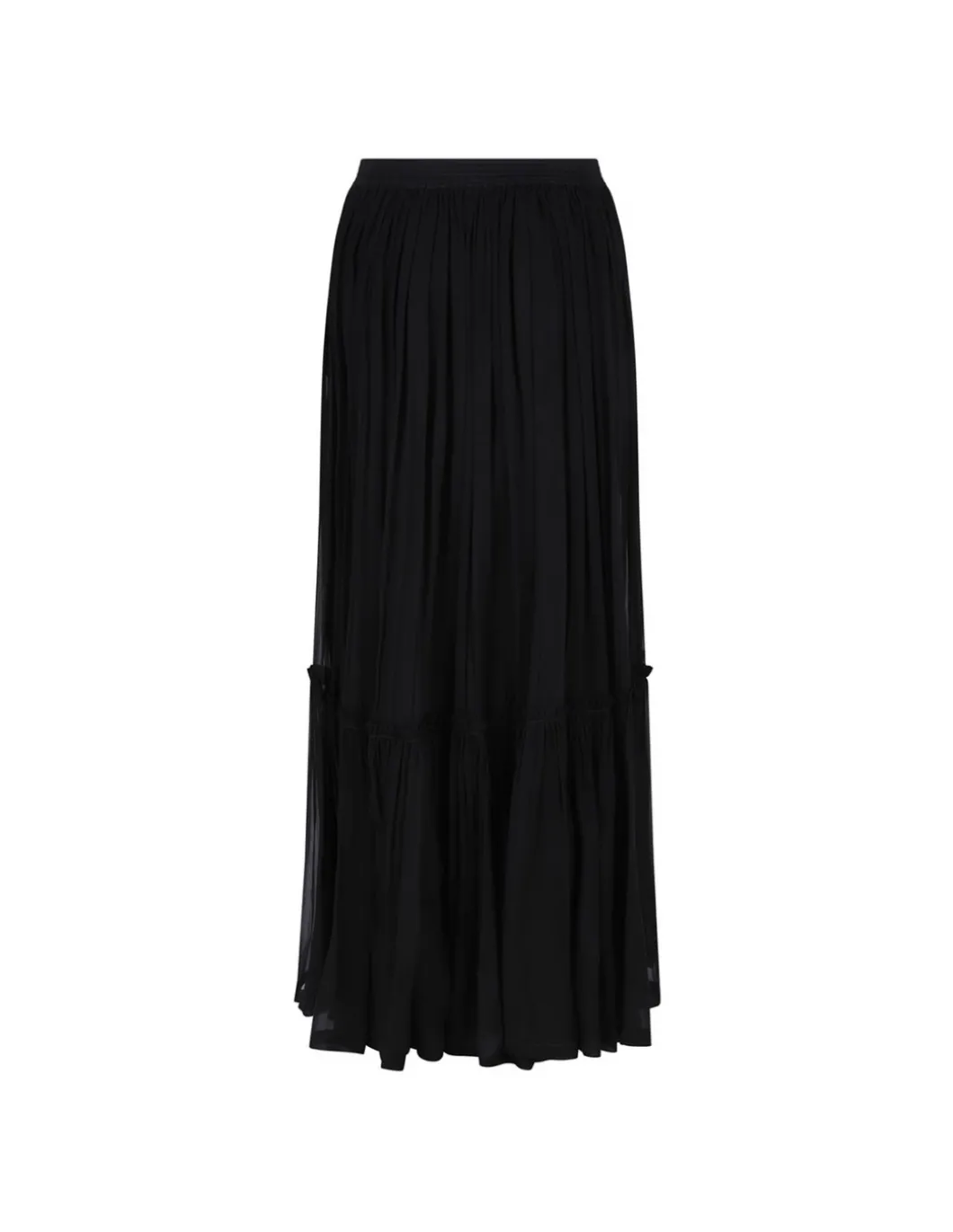 Silk crepe muslin skirt