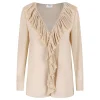 Silk crepon muslin blouse