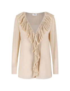 Silk crepon muslin blouse