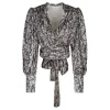 Silk devoré top
