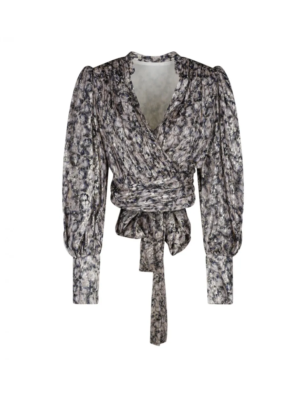 Silk devoré top
