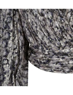 Silk devoré top