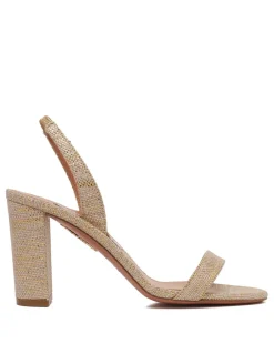 So Nude 85 block sandals
