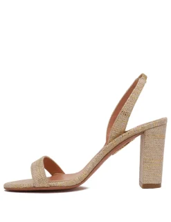 So Nude 85 block sandals