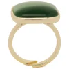 Square green ring