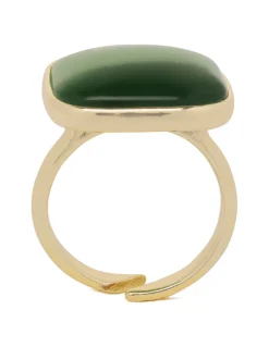 Square green ring