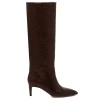 Stiletto leather boots
