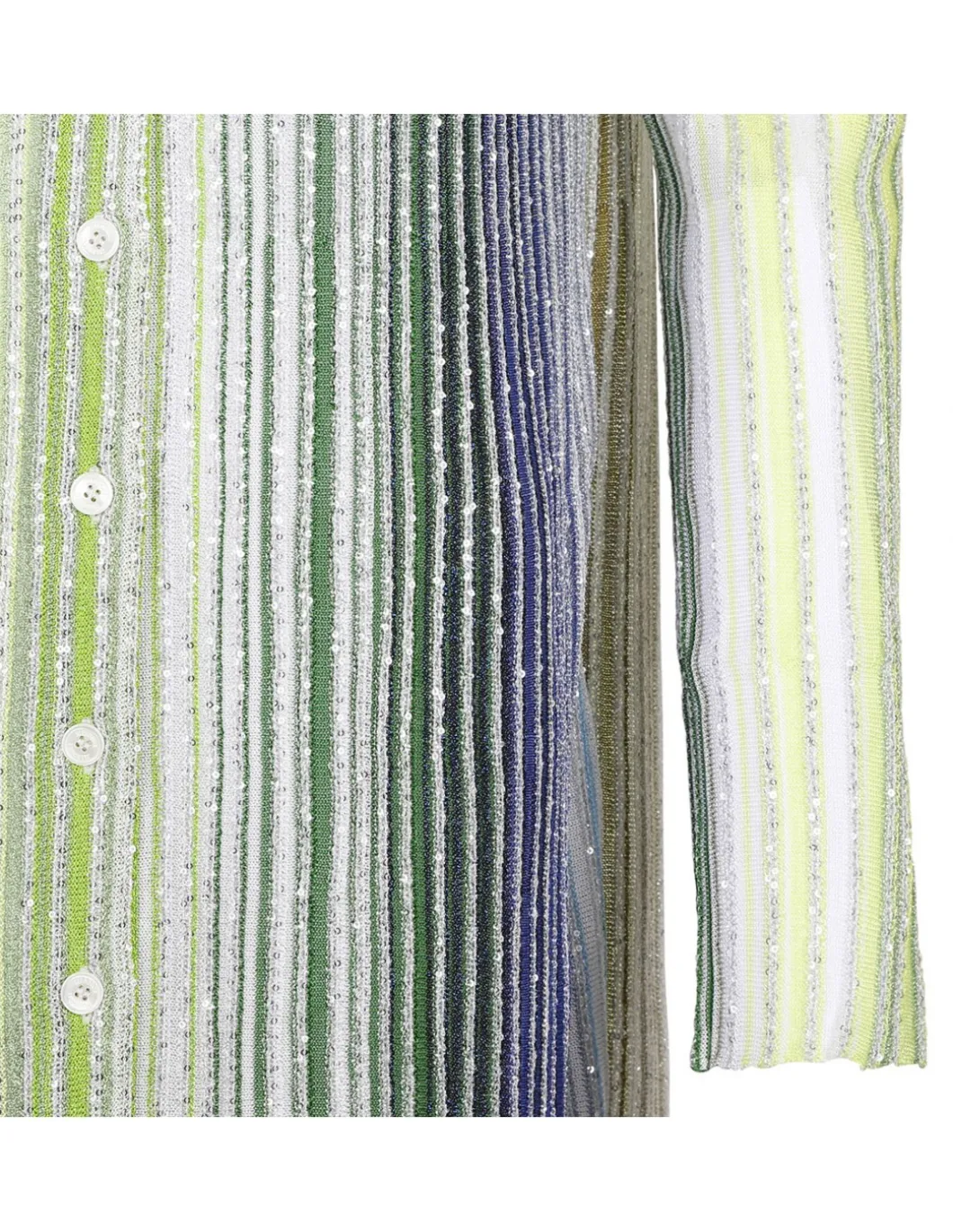 Striped long cardigan