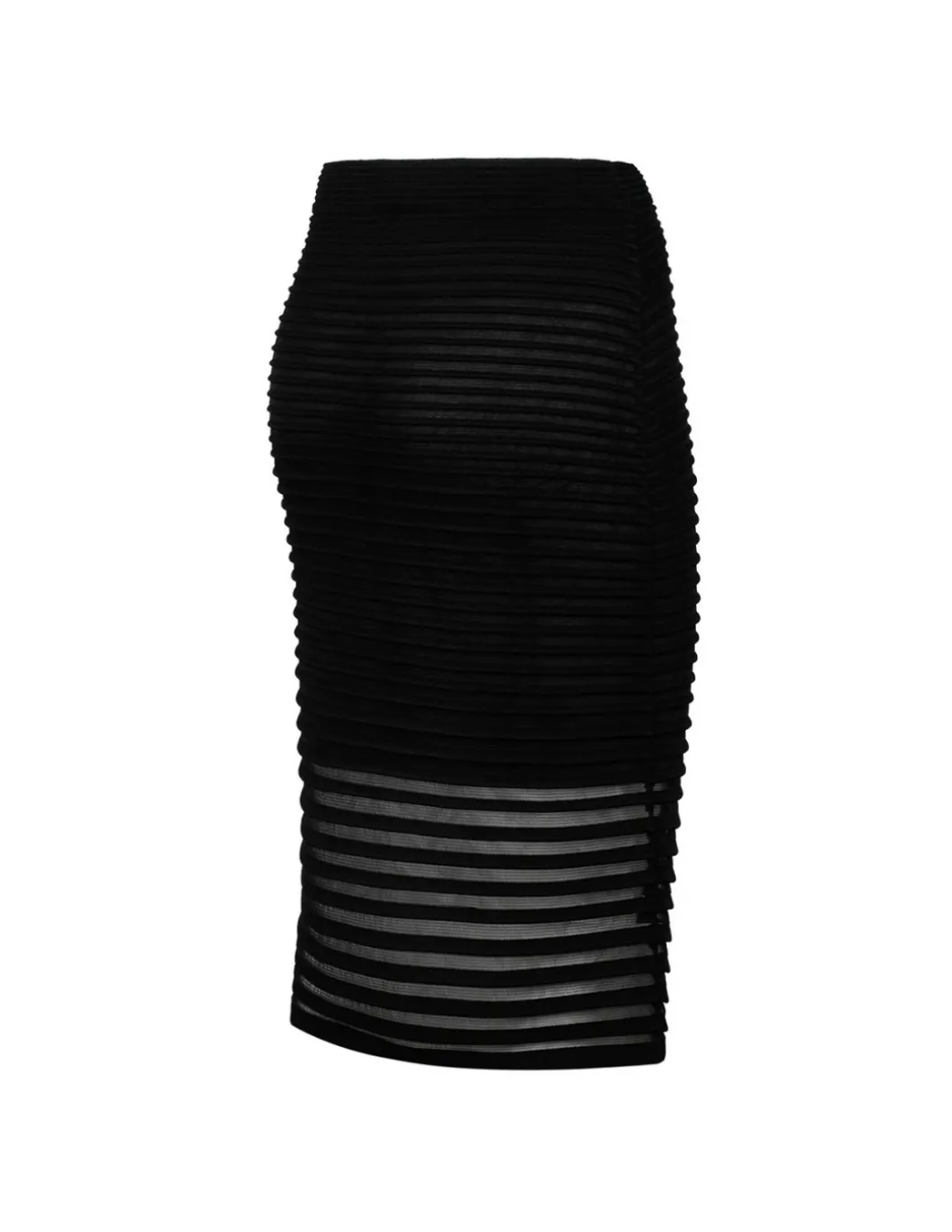 Striped pencil skirt