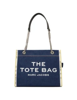 The Denim chain medium bag