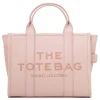 The leather medium tote bag