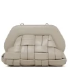 Tia cashmere hue flat weaved clutch