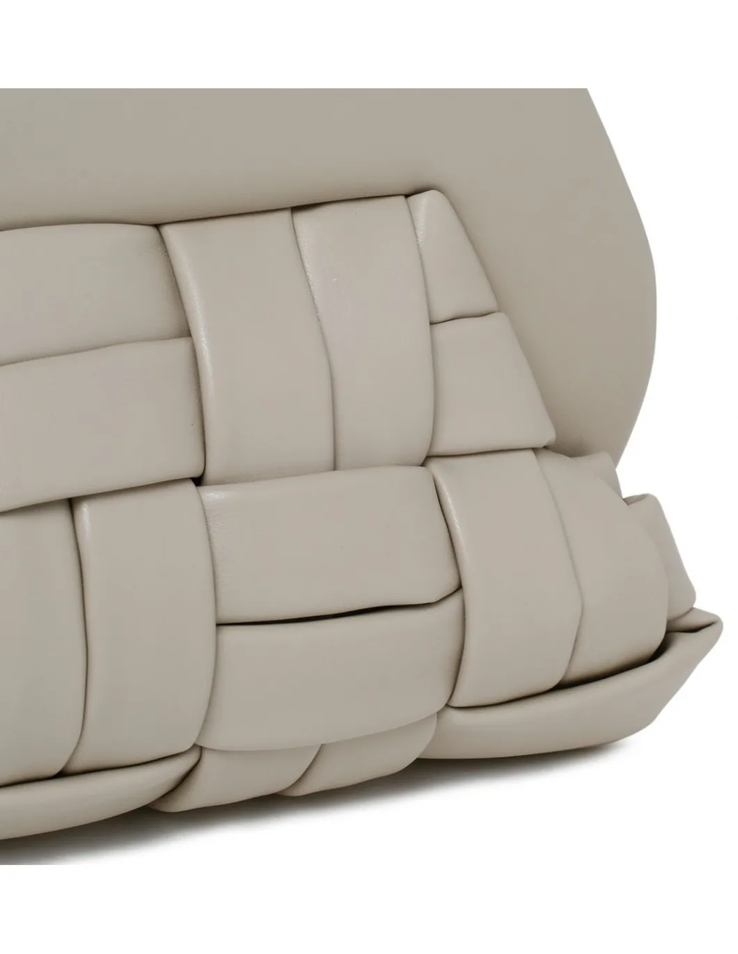 Tia cashmere hue flat weaved clutch