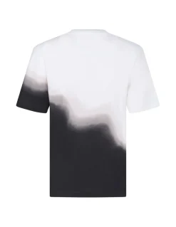Tie-dye white and black T-shirt
