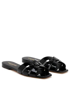 Tribute black slide sandals
