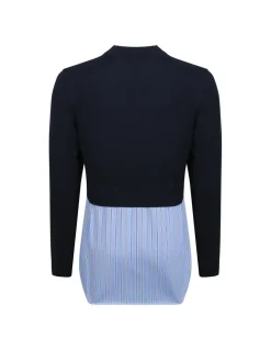Trompe l'œil layered jumper
