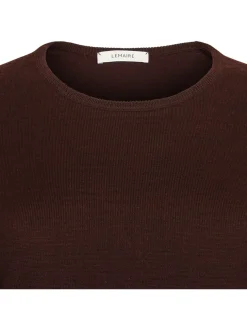 Trompe l'oeil wool-blend top