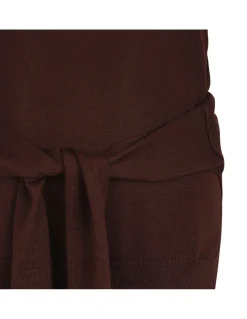 Trompe l'oeil wool-blend top