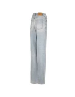 V-waist long baggy jeans