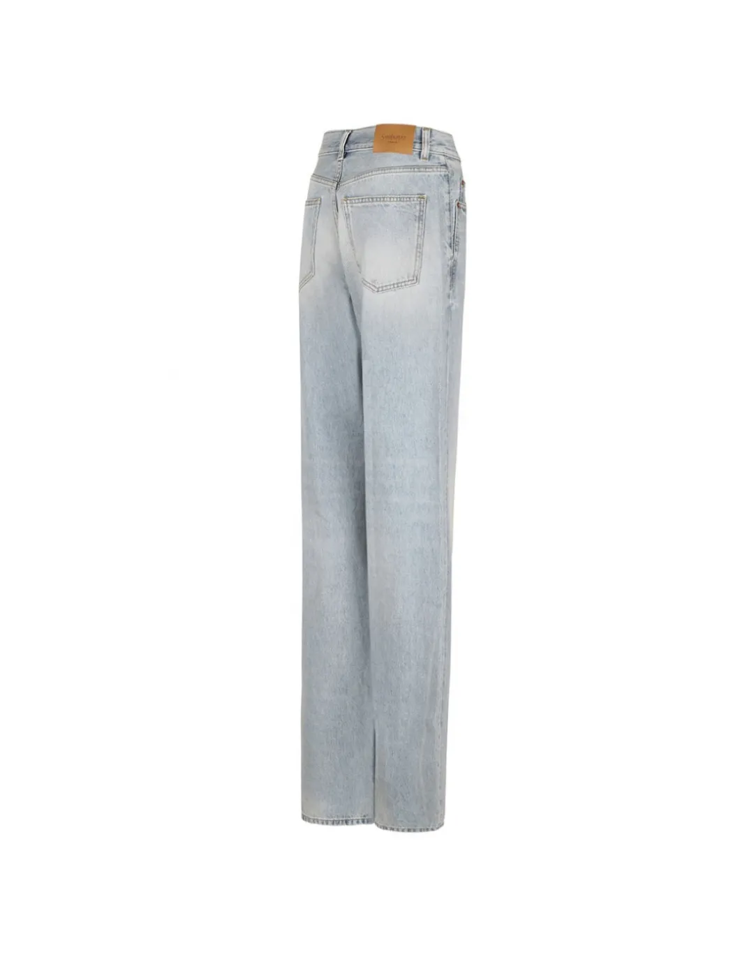 V-waist long baggy jeans