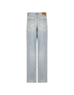 V-waist long baggy jeans