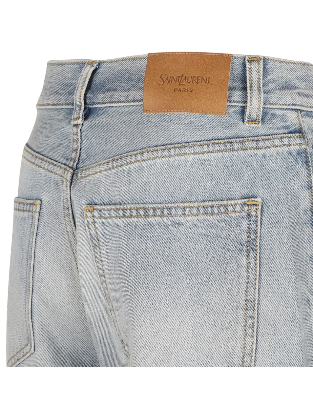 V-waist long baggy jeans